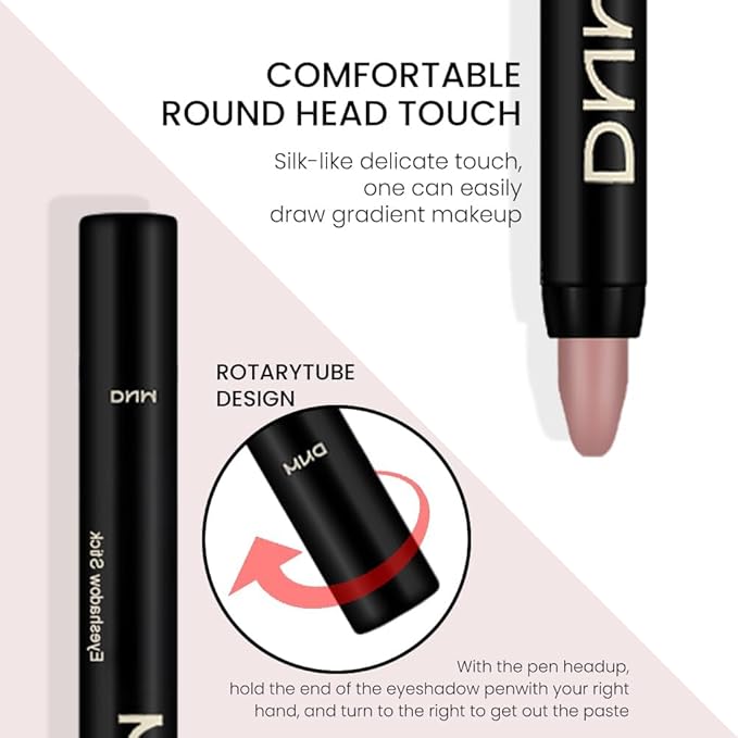 evpct 2Pcs Cream Eyeshadow Sticks Set for Eyes Waterproof, Putty Matte Eye shadow Stick Pencil Pen Bulk sombras en crema para ojos 23+23
