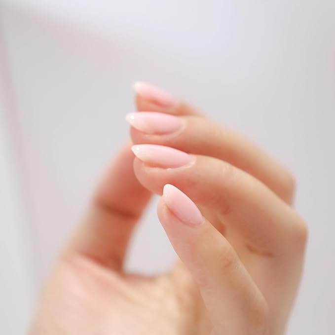 FZANEST Natural Nude Pink Gel Polish Rubber Base Builder Gel, Elastic Base Coat, Quick Extension