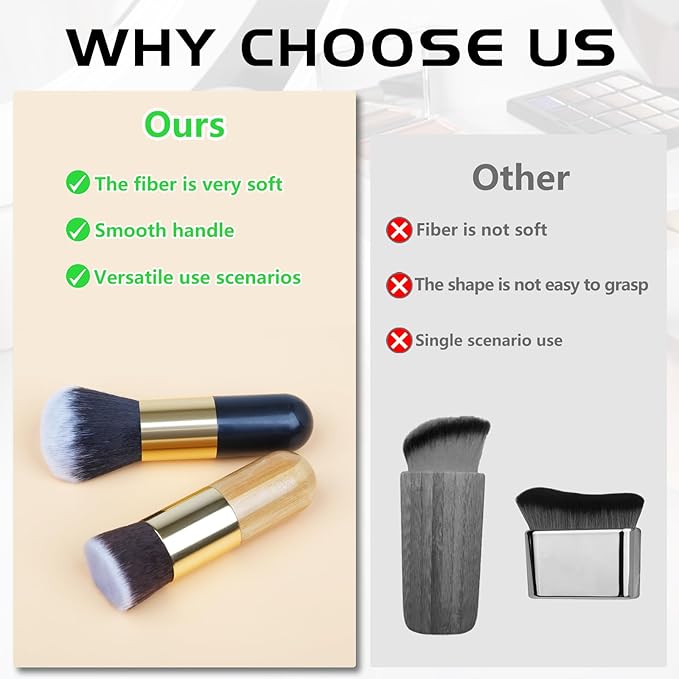 Makeup Brushes Blush Brush Foundation Brush With Bamboo Flawless Powder Cosmetic Professional Makeup Application