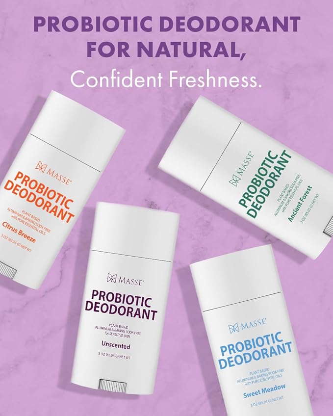 Probiotic Deodorant - Natural Deodorant for Women & Men, Plant-Based Aluminum & Baking Soda Free Deo Stick, 3 oz by Candida Freedom - Citrus Breeze