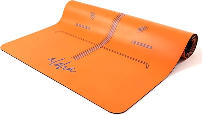Aloha Bliss Premium Yoga Mat β 72β x 27 - Thick, Non-Slip & Durable | Sweat-Resistant, Lightweight & Portable | Perfect for Yoga, Pilates, Home Workouts, Gym & Studio Practice - Eco-Friendly