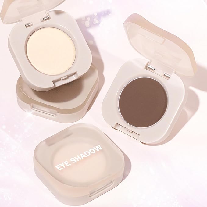 Single Matte Eyeshadow Palette, Moonlight White Eye Shadow Makeup for Women, Smooth Eye-Shadow Powder with Lightweight & Blendable Formula for Daily Eye Shadow Palette Fairy Makeup #01