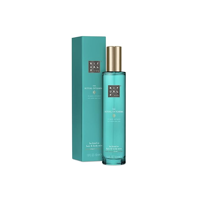 RITUALS Karma Soothing Hair & Body Mist - Body Spray with Holy Lotus & White Tea - 1.6 Fl Oz