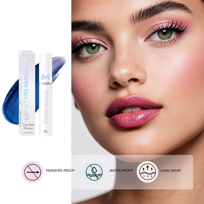 Matte Lip Gloss Peel Off Masque - Peel Off Lip Stain Tattoo, Mauve Peel Off Lip Tint,Long Lasting Waterproof Transfer-proof Lip Mask Lip Stain Peel Off Lip Gloss,Stay Lip Makeup 05#