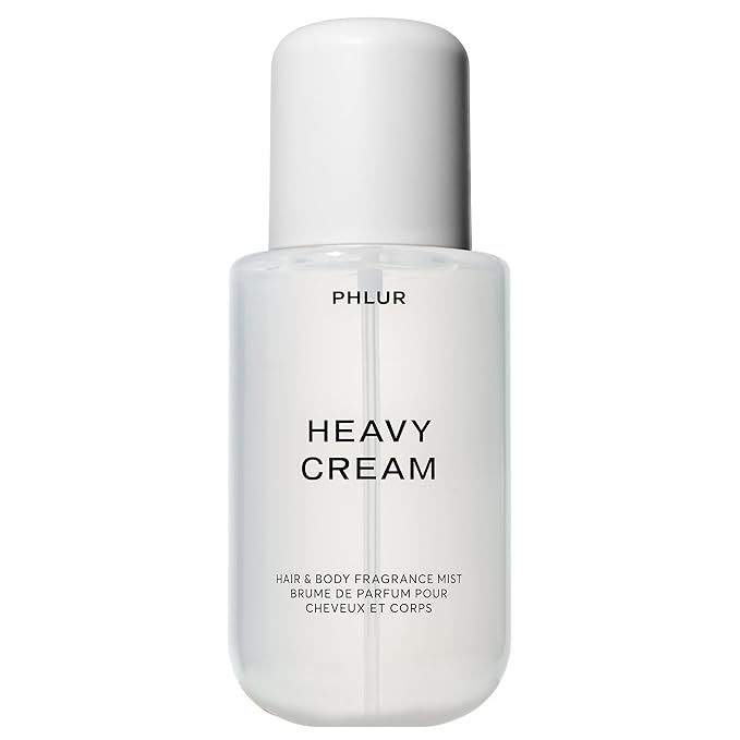 PHLUR Heavy Cream Body Mist – Hair and Body Mist for Women & Body Spray for Men – Marshmallow, Whipped Cream, Jasmine, Coconut Cream & Vanilla Body Spray (8 FL Oz)