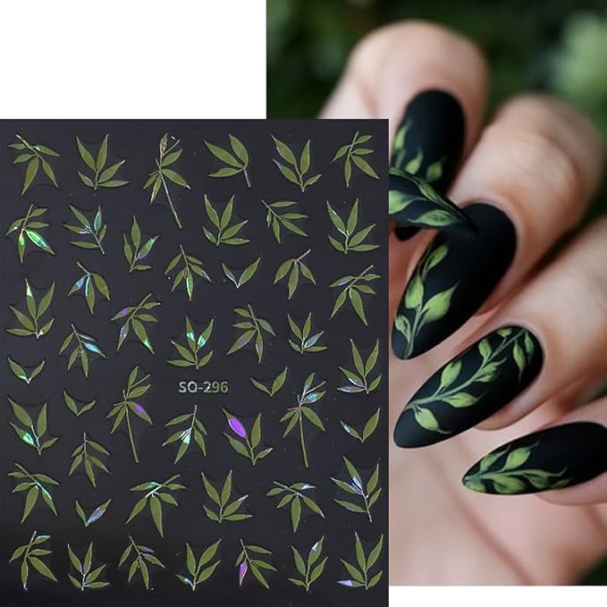 12 Sheets Fall Maple Leaf Nail Stickers 3D Metallic Gold Leaf Nails Decals Leaf Nails Decals Leaves Nail Design Autumn Nails Supplies Floral Nails Accessories for Women DIY Nail Art