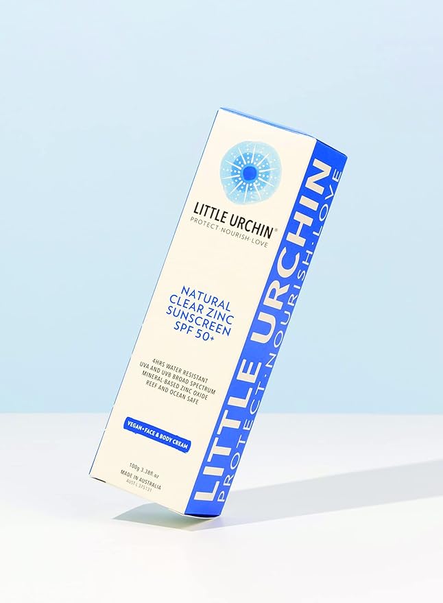 Natural Sunscreen SPF 50+, Clear Zinc, Broad Spectrum UVA/UVB, Water-Resistant, Reef Safe, Vegan, 3.38 fl oz, 100g