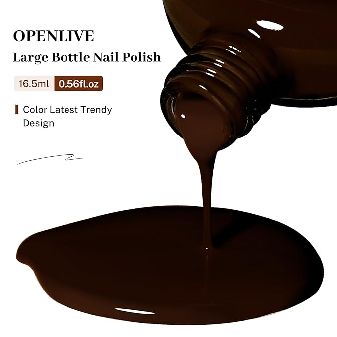 16.5ml Jelly Sheer Amber Nail Polish Large Volume Quick Dry Nail Polish, Long Lasting Shine, Fingernail Toenail Nail Art DIY Home Travel Nail Art Gift
