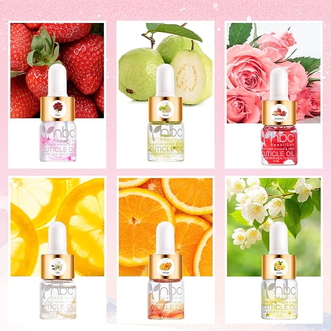 Cuticle Oil, 6Pcs Nail Cuticle