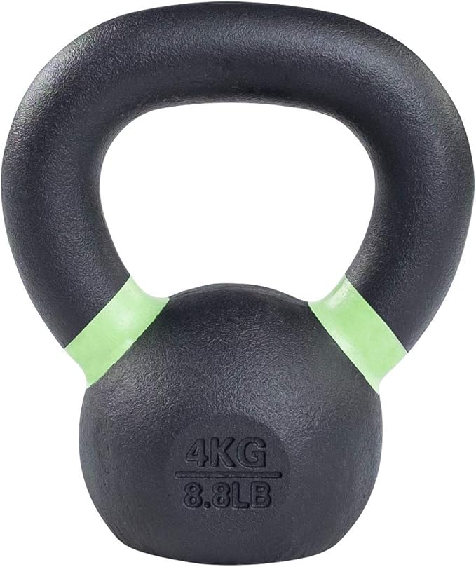 Body-Solid Single-Cast Gravity Casting Kettlebell (KBX4) with Kettles 4kg, 9lb 9lb