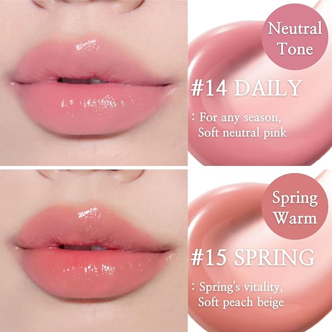 BBIA Glow Lip Tint β Lip Plumping, Volumizing Glossy & Glowy Lip Stain Naturally Moisturizing Comfortable Texture Lightweight Long-Lasting Vivid Color Non-Sticky Non-Dry Korean (14 DAILY, Pack of 1)