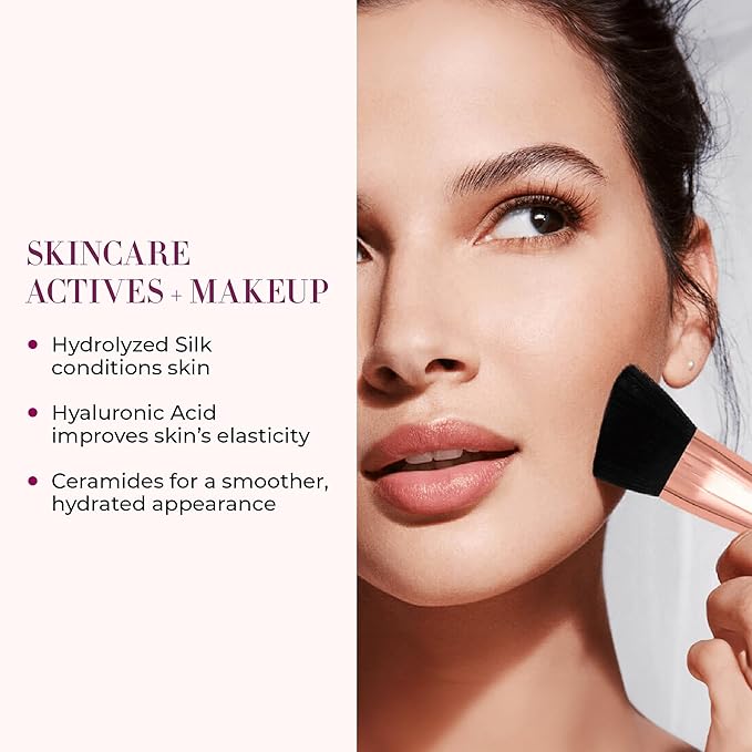 LUMINESS Airbrush Veil Tinted Moisturizer with Buffing Brush, & Ceramides