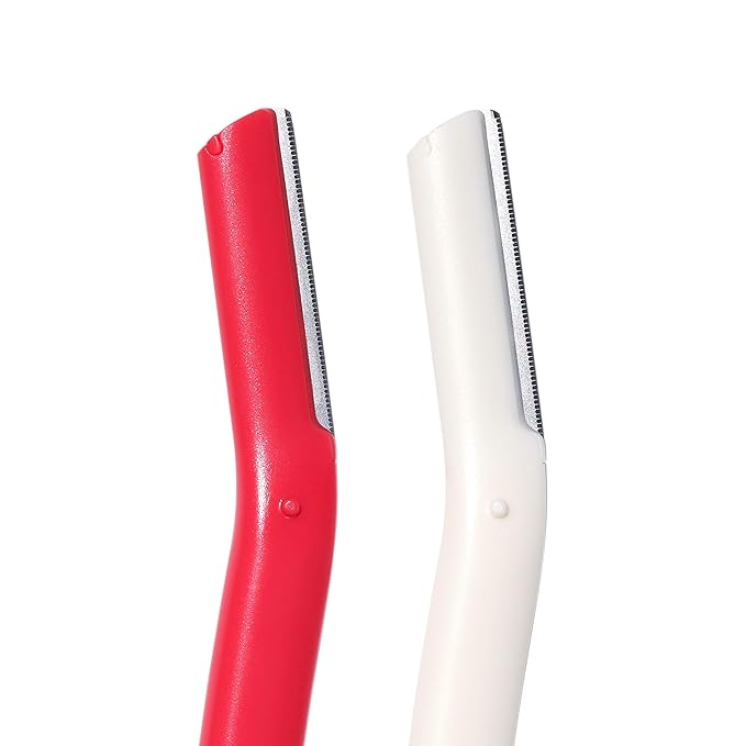 Revlon Face Defuzzers, High Precision Hair Removal and Dermaplaning Blade, Smooth Skin, Made with Stainless Steel, 2 Count