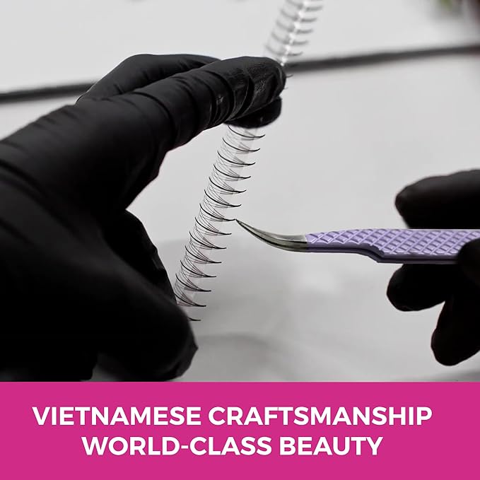 Eyesy Lash 500 Wispy Promade Fans - 9D 0.05 Size 10mm Curl C - Natural Wispy Lashes Loose Premade Lash Fans for Eyelash Extensions Handmade Pre Made Eyelashes for Spiky, Volume, Natural Look