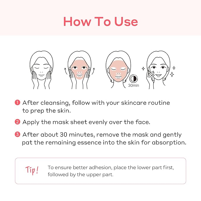 CELLEANSER ROSETINOL™ PDRN Glow Mask – Smooth, Healthy Glow Skin Hydrogel Facial Mask with Rose PDRN & Retinol (25g x 5ea.)