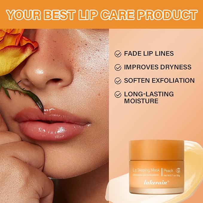 Lip Sleeping Mask,Moisturizing Lip Mask 0.7oz(04-Grape)