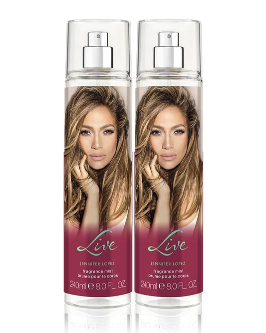 Jennifer Lopez Live Body Mist, 240ml (8fl oz) Duo Pack (2 Pack)