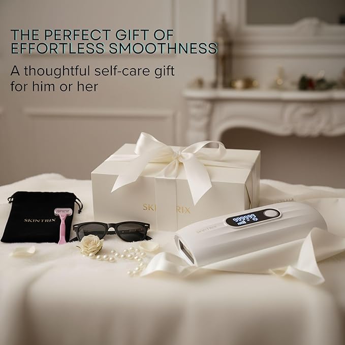 FrostLite Pro Ice Cooling IPL Home Use Hair Removal Device- Gentle & Painless Hair Reduction for Smooth, Hair-Free Skin on Body and Face for Women and Men