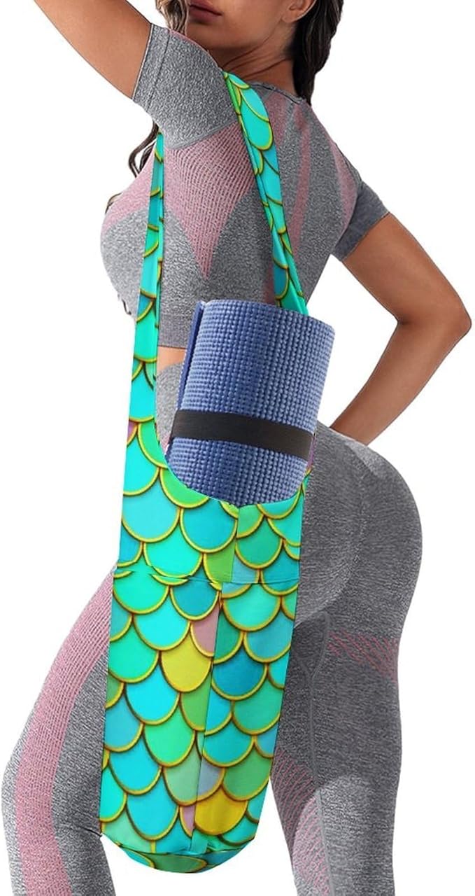 Stylish Yoga Mat Bag for Women Exercise Mat Holder with Shoulder Strap Yoga Mats Totes Sports Storage Bag