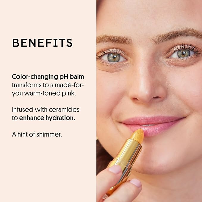 Winky Lux Citrine Balm, pH Lip Balm, Color Changing Lipstick and Tinted, Vegan & Cruelty Free, Hydrate & Plump, Sheer Pink Lipstick, Citrine