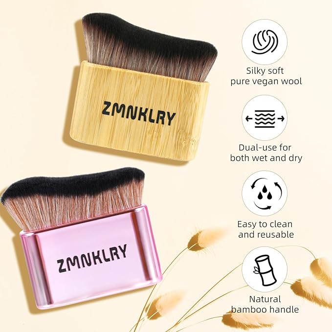 Kabuki Brush, Body Self Tanner Brush, Professional Tanning Brush, Kabuki Brush for Self Tanner, Bronzer Brush for Face, Tanning Brush for Self Tan, Upgrade Bronzer Brush, Body Makeup Brush