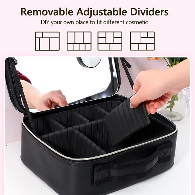 Vanmrior travel makeup bag make