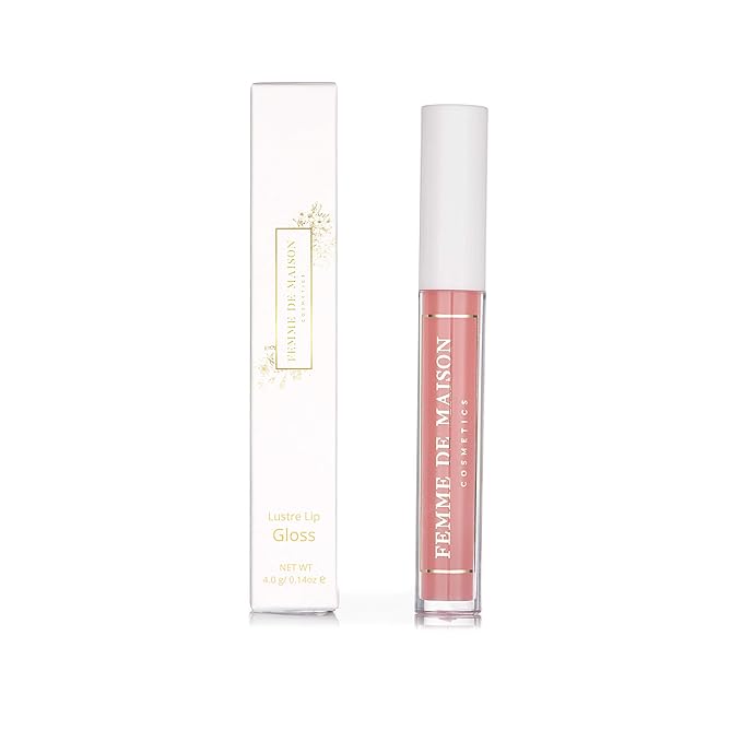 Cosmetics, Lustre Lip Gloss, Moisturizing, Long Lasting with Squalane & Vitamin E, 100% Gluten, Paraben & Phthalate-Free, Never Sticky, Soft, Natural Colors (Rose Primevere 01)