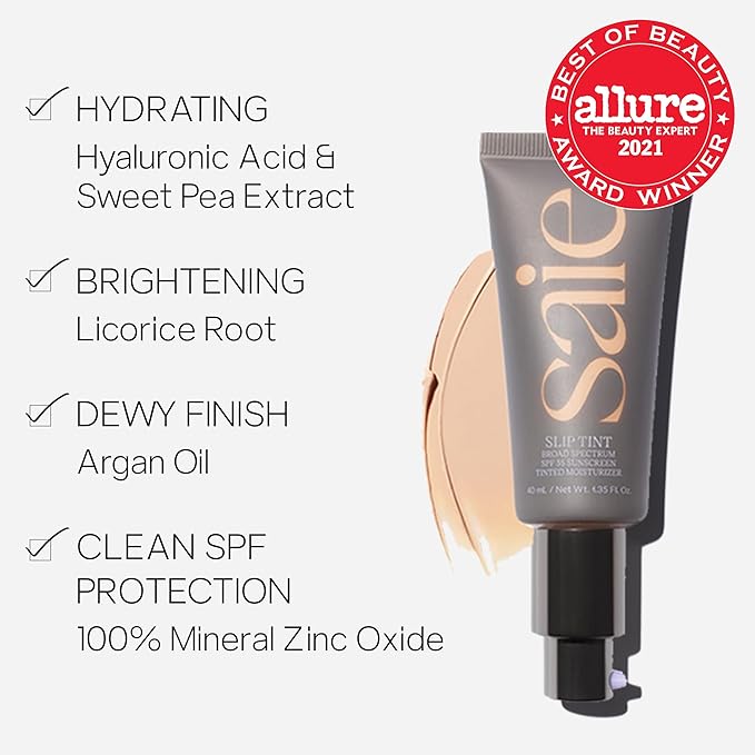 Saie Slip Tint SPF 35 Tinted Moisturizer - Three () 1.35 oz