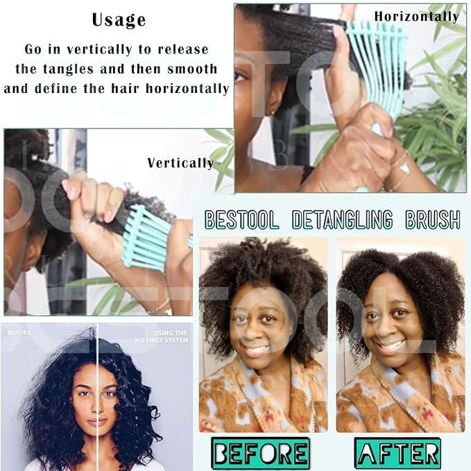 BESTOOL Detangling Brush for Black