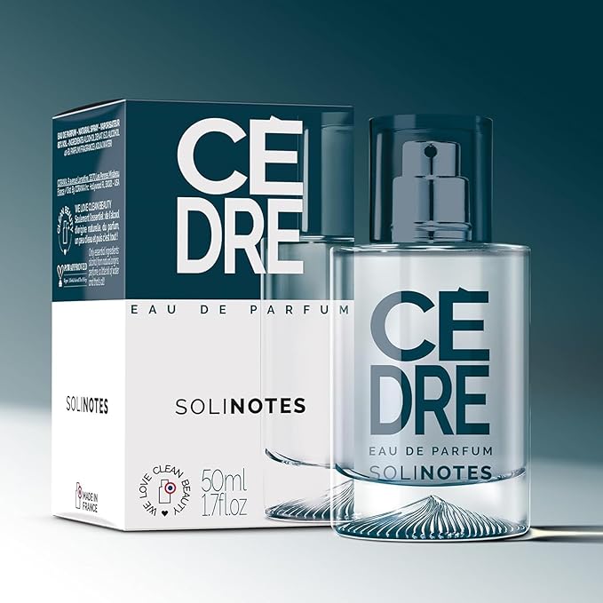 SOLINOTES Cedarwood Perfume for Men - Eau De Parfum | Refined Woody and Soothing Fragrance - Made in France - Vegan - 1.7 fl.oz