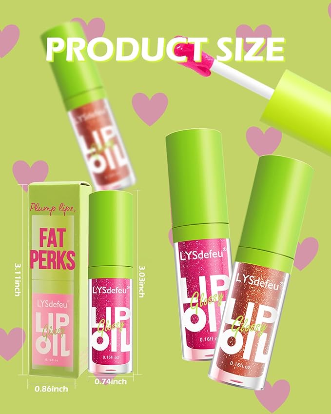Lip Oil Lip Glaze-1Pcs Hydrating Red Lip Glow Oil,Shiny Transparent Tint Lip Gloss Plumping,Long Lasting Non-sticky Clear Glow Reviver Lip Care,Women's Day Oil Makeup Gift for Women Girl-06#