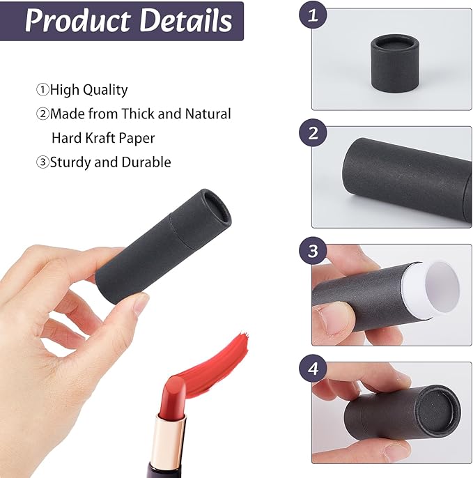 NICENEEDED 10 Pcs Paperboard Lip Balm