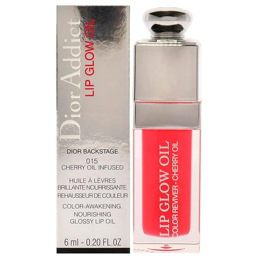 Dior Christian Addict Lip Glow Oil - 015 Cherry Lip Oil Women 0.2 oz, Glossy finish
