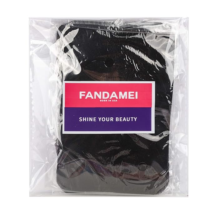 FANDAMEI Wig Cap, Nylon Wig Caps, 4 Pieces Stocking Wig Caps for Women (Black)