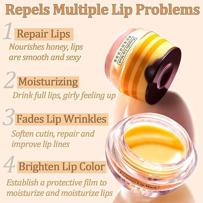 2 PCS Lip Balm Honey Pot, Gifts