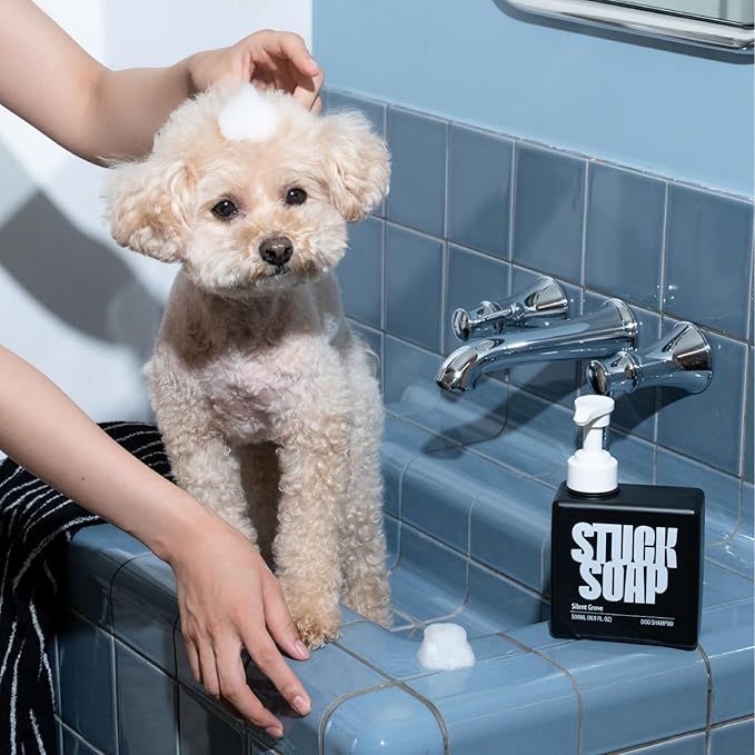 Vegan Dog Shampoo Premium K-Beauty Inspired Gentle Dog Shampoo for Sensitive Skin with Green Tea, Camellia Oil & Centella Asiatica, Elegantly Scented, Natural Pet Wash (Silent Grove)