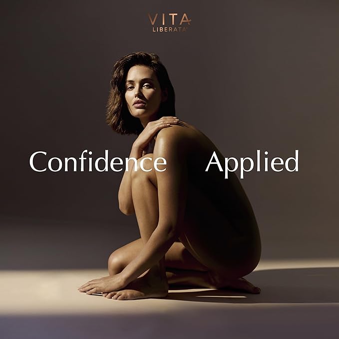 VITA LIBERATA Tinted Self Tanner Mousse - Dark 6.76 fl oz, Lightweight & Fast Drying Formula, Tinted For Easy Application, Lasting Tan, Formulated with Organic Aloe Vera & Hyaluronic Acid