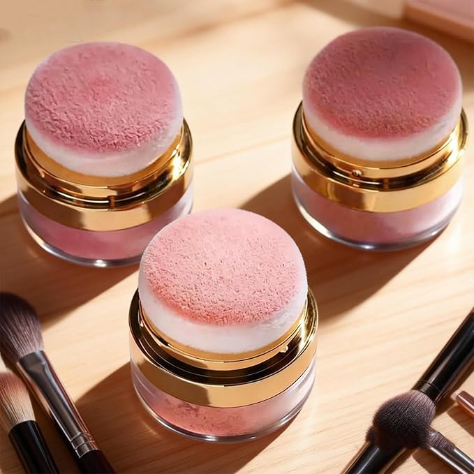 3 Boxes, Makeup Set Kit, Lazy Blush, Powder Blush 3 Color Set, Face Blushes Makeup for Cheeks, Lightweight, Smooth, Vegan & Cruelty-Free, Coral Red-Peach Color-Autumn Berry (1Set)