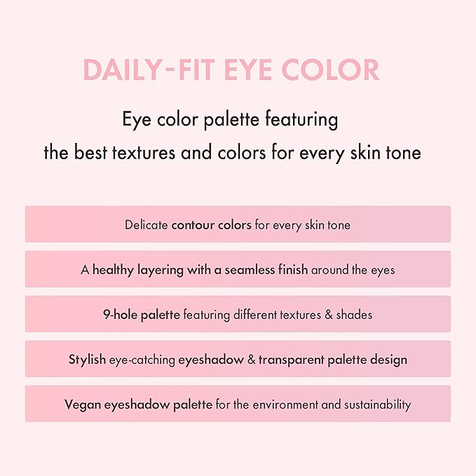 Amuse SEOUL Eye Color Palette 02 COOL ROSE | rose tones | Soft shading, makeup variety of textures, sensuous, vibrant layering, cruelty-free, eco-friendly, vegan, korean
