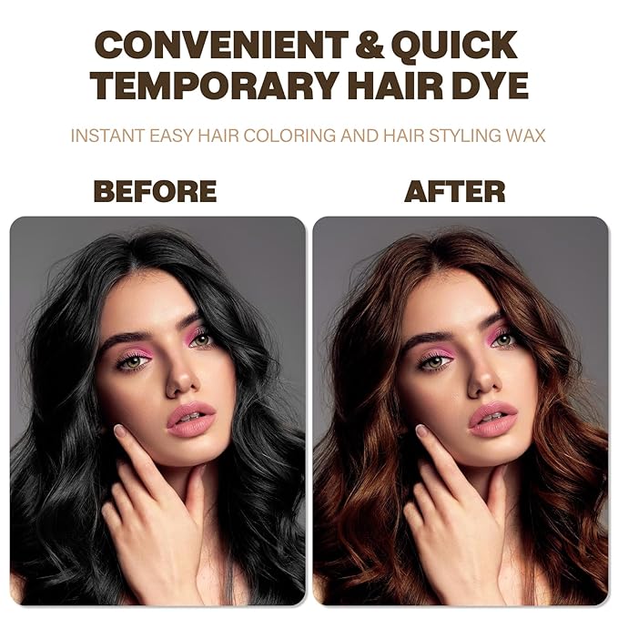 Temporary hair color Brown, Hair