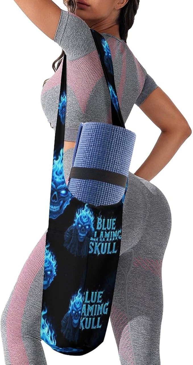 Portable Single Shoulder Yoga Mat Bag Carrier with Pocket Spacious Storage for Yoga Gym Fitness