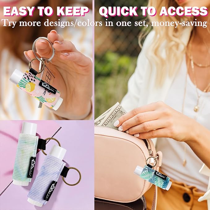 WK IEASON Lip Balm Holder Keychain