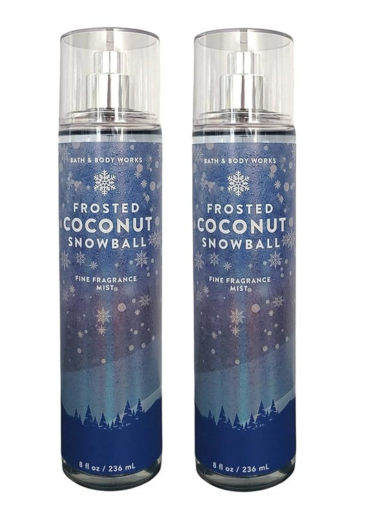 Bath & Body WorksFrosted Coconut Snowball Fine Fragrance Body Mist Gift Set - Value Pack Lot of 2