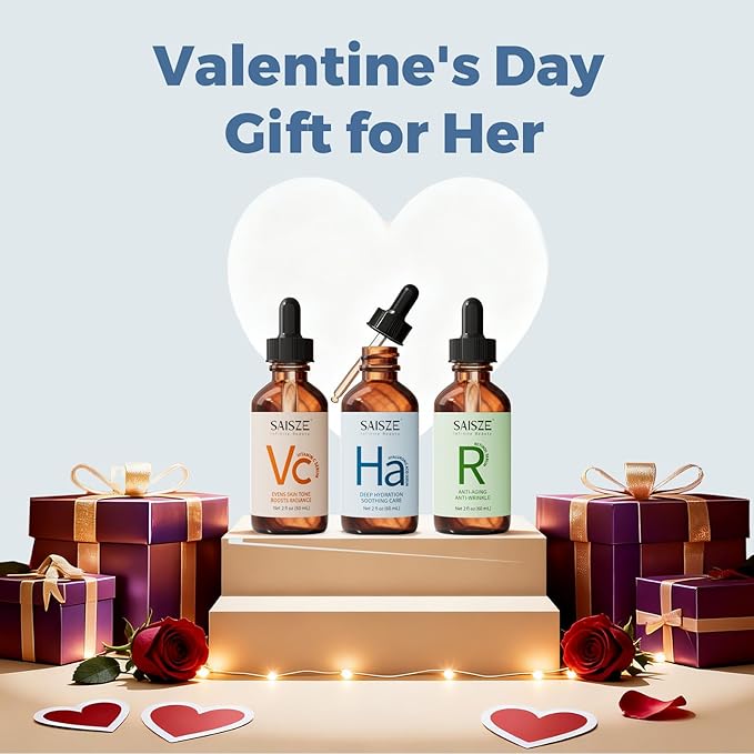 Hyaluronic Acid Serum, Hydrating and Moisturizing for Dry Skin, Anti Aging Skin Care Facial Serums, Valentines Day Gifts for Her, Teen Girl Gifts Trendy Stuff, 60ml