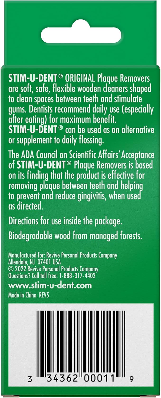 The Natural Dentist Stim-U-Dent Mint Dental Picks, Wooden Toothpicks for Food & Plaque Removal, Refreshing Mint Flavor, Travel-Friendly, 24 Packs of 25 Picks/Pack (600 Picks)
