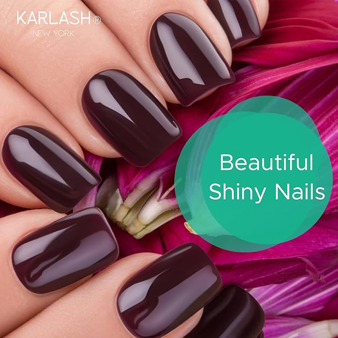 Karlash Professional USA Made 15ml No Wipe Gel Top Coat Shine Finish and Long Lasting, Soak Off UV Gel
