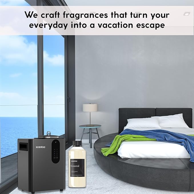 Scentia Diffuser Oil Inspired by R.itz Carl.ton Hotel Scent - 500 ml 16.9 fl oz - Essential Oil Blend, Spa Scent, Jasmine & Bergamot Notes for Aromatherapy Diffusers and Humidifiers - Coastal