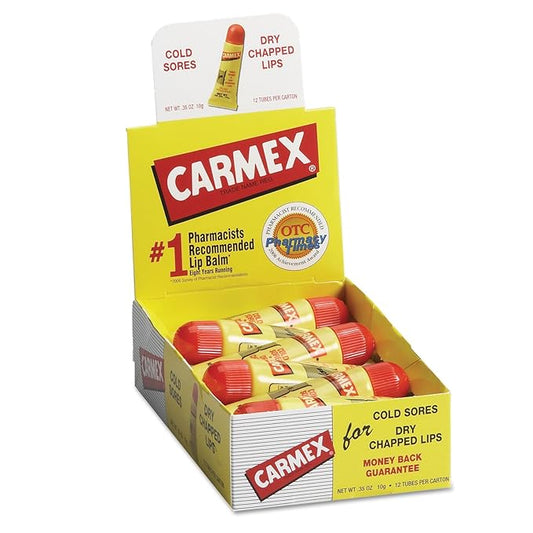 Carmex 11313 Moisturizing Lip Balm, Original 0.35oz,