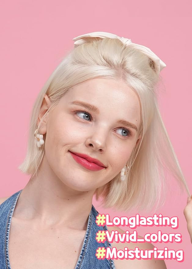 COLORGRAM Thunderbolt Tint Lacquer 08 Crush Tok | High Pigment, Vivid Color, Long Lasting Lip Stain, Moisturizing with Argan Oil, Hydrating, Buildable & Blendable, (0.2 fl.oz, 4.5g)