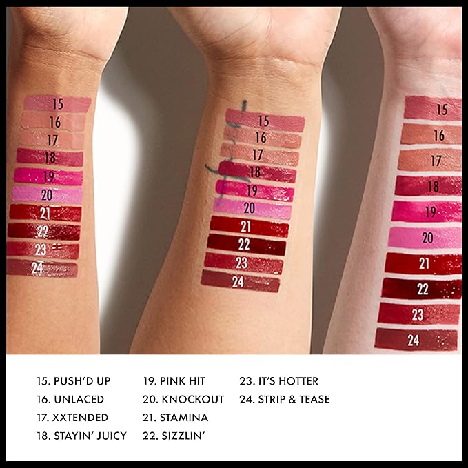 NYX PROFESSIONAL MAKEUP Lip Lingerie XXL Matte Liquid Lipstick - Pack of 2 (Sizzlin', Stamina)